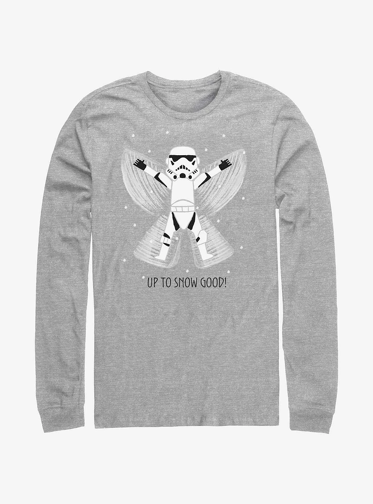 Star Wars Storm Trooper Snow Angel Long-Sleeve T-Shirt