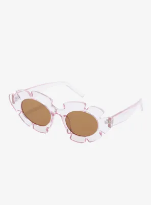 Pink Wavy Edge Sunglasses