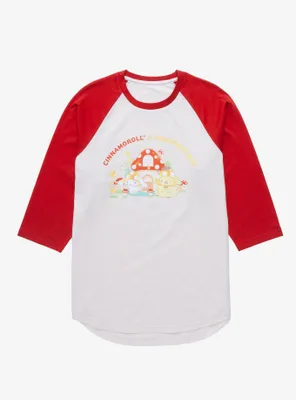Sanrio Mushrooms Cinnamoroll & Pompompurin Raglan T-Shirt - BoxLunch Exclusive