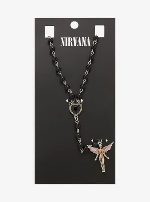 Nirvana In Utero Angel Rosary Necklace