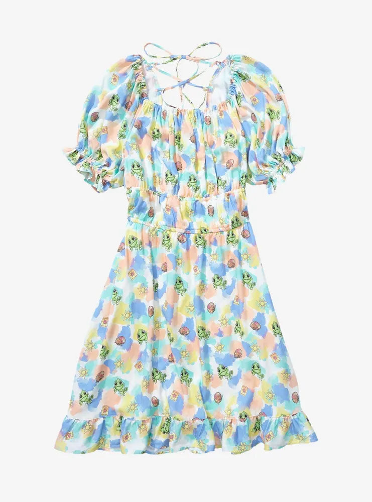 Disney Tangled Watercolor Icons Smock Dress - BoxLunch Exclusive