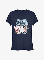 Frosty The Snowman Group Shot Girls T-Shirt