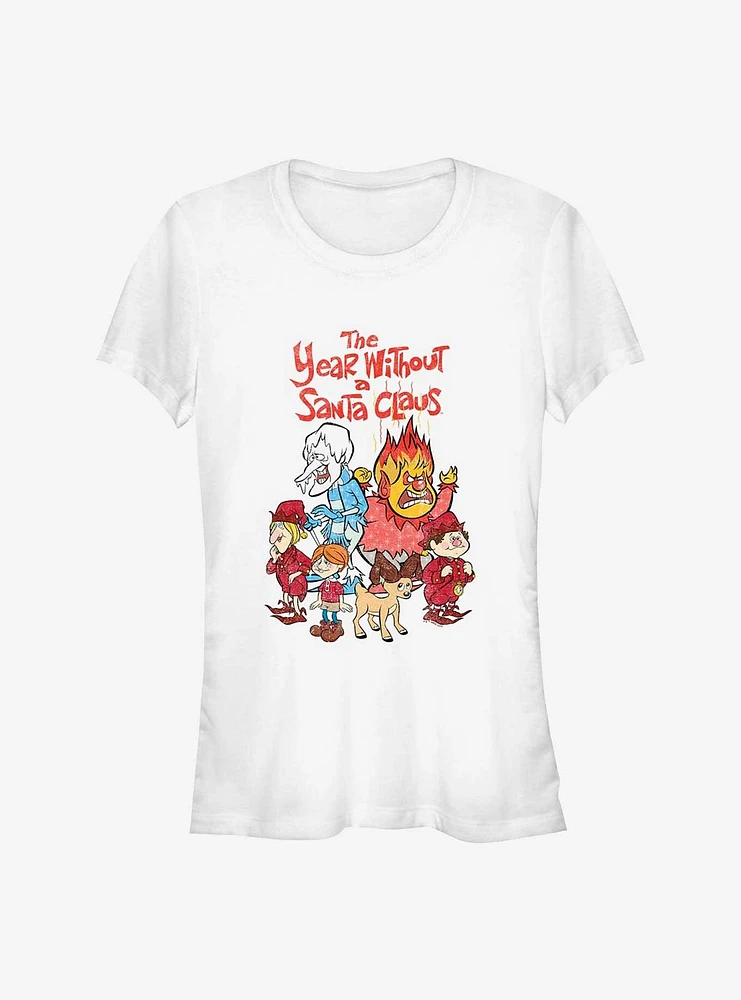 The Year Without A Santa Claus Logo Group Girls T-Shirt