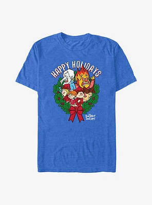 The Year Without A Santa Claus Happy Holidays Wreath T-Shirt