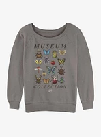 Nintendo Animal Crossing Bug Collection Girls Slouchy Sweatshirt