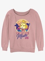 Nintendo Animal Crossing Vacation Mode Isabelle Girls Slouchy Sweatshirt