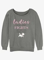 Disney The Aristocats Ladies Finish Fights Girls Slouchy Sweatshirt