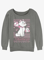 Disney The Aristocats Marie Ugly Christmas Girls Slouchy Sweatshirt
