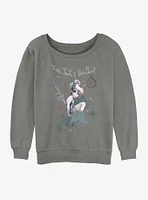 Disney Tinker Bell Pixie Dust Girls Slouchy Sweatshirt