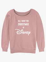 Disney All I Want Is Disney Girls Slouchy Sweatshirt