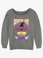 Disney Goofy Powerline Jam Girls Slouchy Sweatshirt