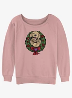 Marvel Hawkeye Lucky Wreath Girls Slouchy Sweatshirt