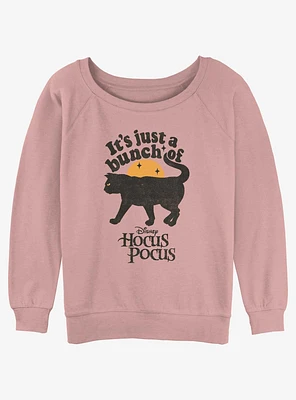 Disney Hocus Pocus Black Cat Binx Girls Slouchy Sweatshirt