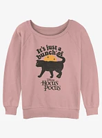 Disney Hocus Pocus Black Cat Binx Girls Slouchy Sweatshirt