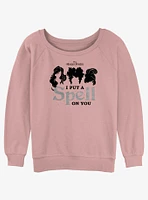 Disney Hocus Pocus Hair Silhouette Spell Girls Slouchy Sweatshirt