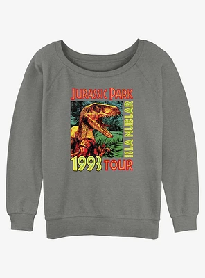 Jurassic Park Isla Nublar Tour Girls Slouchy Sweatshirt