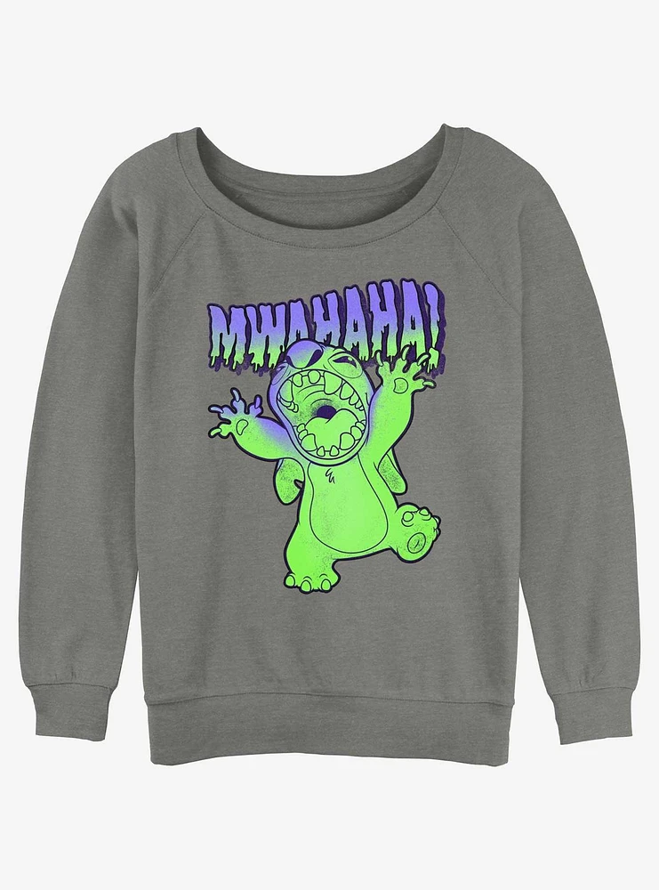 Disney Lilo & Stitch Mwahaha Scary Girls Slouchy Sweatshirt