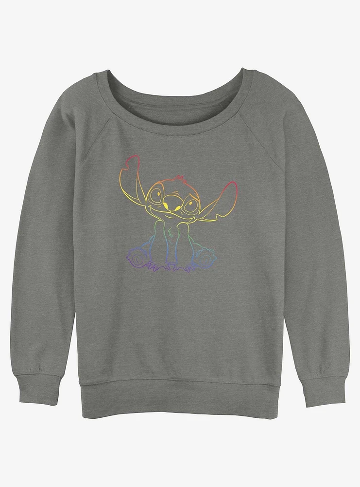 Disney Lilo & Stitch Pride Girls Slouchy Sweatshirt