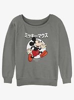 Disney Mickey Mouse Original Japanese Girls Slouchy Sweatshirt