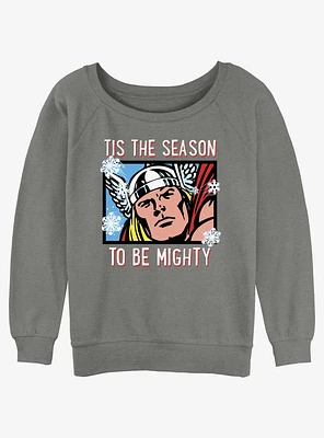 Marvel Thor Mighty Season Girls Slouchy Sweatshirt