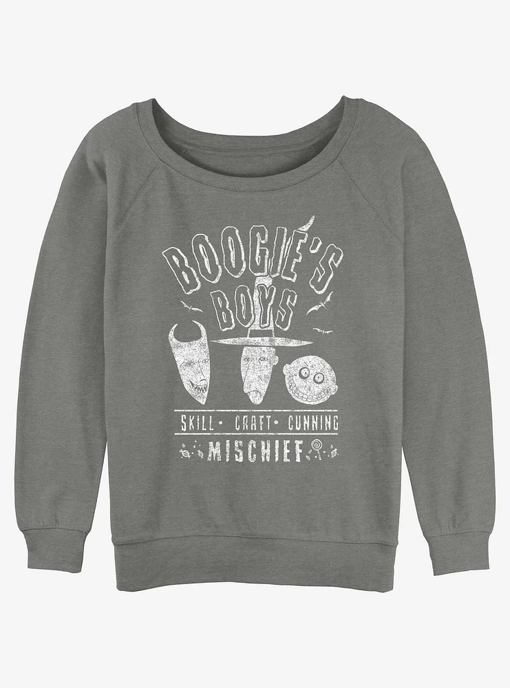 Disney The Nightmare Before Christmas Boogie's Boys Girls Slouchy Sweatshirt