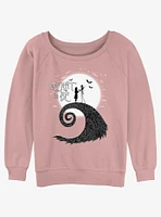 Disney The Nightmare Before Christmas Meant To Be Jack and Sally Girls Slouchy Sweatshirt