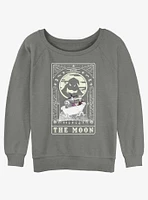 Disney The Nightmare Before Christmas Moon Tarot CardGirls Slouchy Sweatshirt