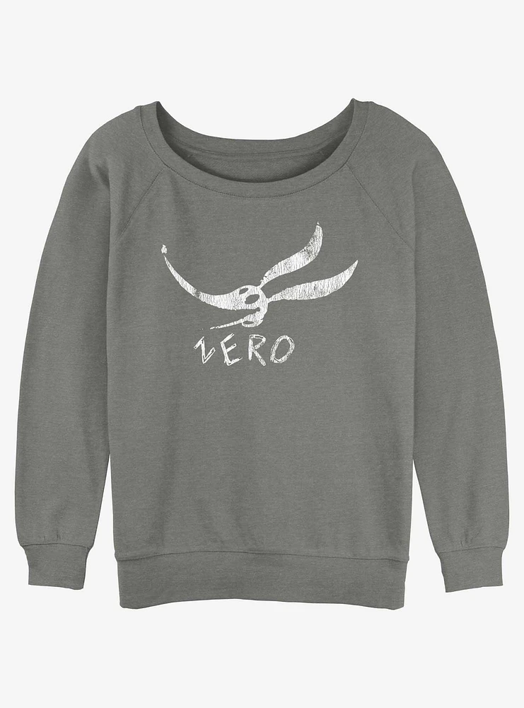 The Nightmare Before Christmas Zero Face Girls Slouchy Sweatshirt