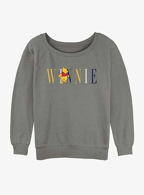 Disney Winnie The Pooh Fashion Girls Slouchy Sweatshirt