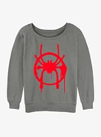 Marvel Spider-Man Miles Morales Symbol Girls Slouchy Sweatshirt