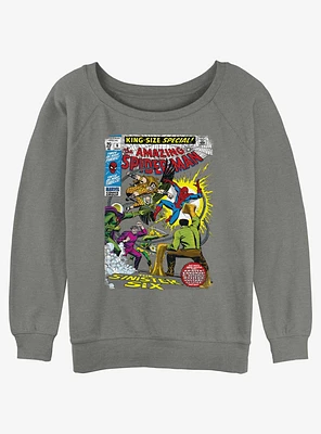 Marvel Spider-Man Sinister Six Comic Girls Slouchy Sweatshirt