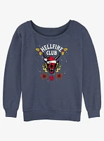 Stranger Things A Hellfire Holiday Girls Slouchy Sweatshirt