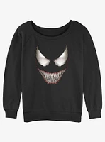 Marvel Venom Big Face Girls Slouchy Sweatshirt
