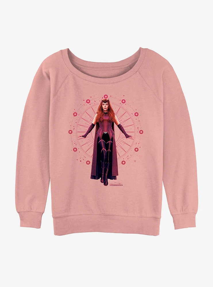 Disney WandaVision Scarlet Witch Girls Slouchy Sweatshirt