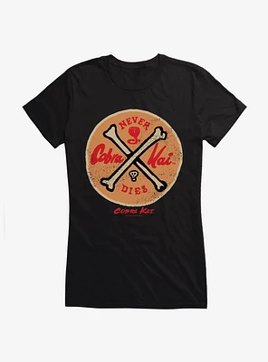 Cobra Kai Never Dies Emblem Girls T-Shirt