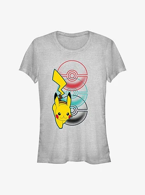 Pokemon Catch Pikachu Girls T-Shirt