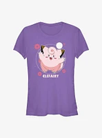 Pokemon Clefairy Flowers Girls T-Shirt