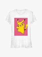 Pokemon Pikachu Leap Poster Girls T-Shirt