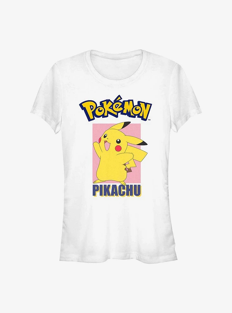 Pokemon Pikachu Logo Poster Girls T-Shirt