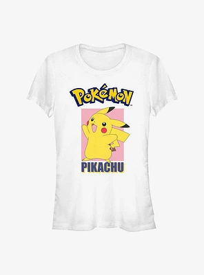 Pokemon Pikachu Logo Poster Girls T-Shirt