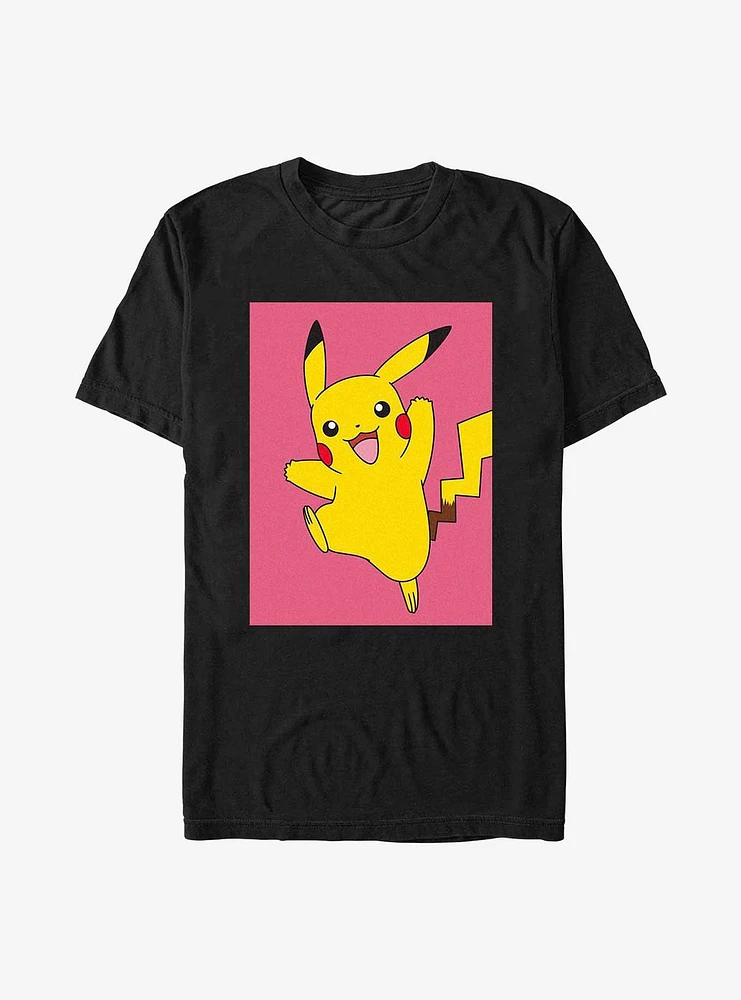 Pokemon Pikachu Leap Poster T-Shirt