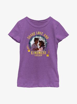 Anboran Share Love and Kindness Youth Girls T-Shirt