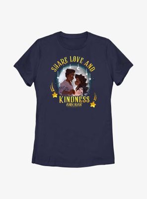 Anboran Share Love and Kindness Womens T-Shirt