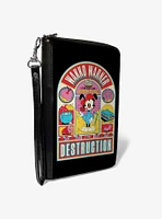 Animaniacs Wakko Warner Appetite for Destruction Pose Zip Around Wallet