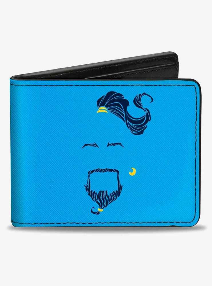 Disney Aladdin 2019 Genie Face At Your Service Bifold Wallet