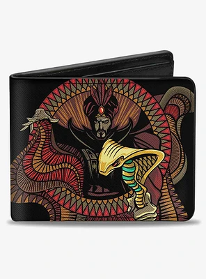 Disney Aladdin 2019 Jafar Snake Staff Dark and Mysterious Multi Bifold Wallet