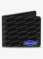 Chevy Bowtie Corner Text Bifold Wallet