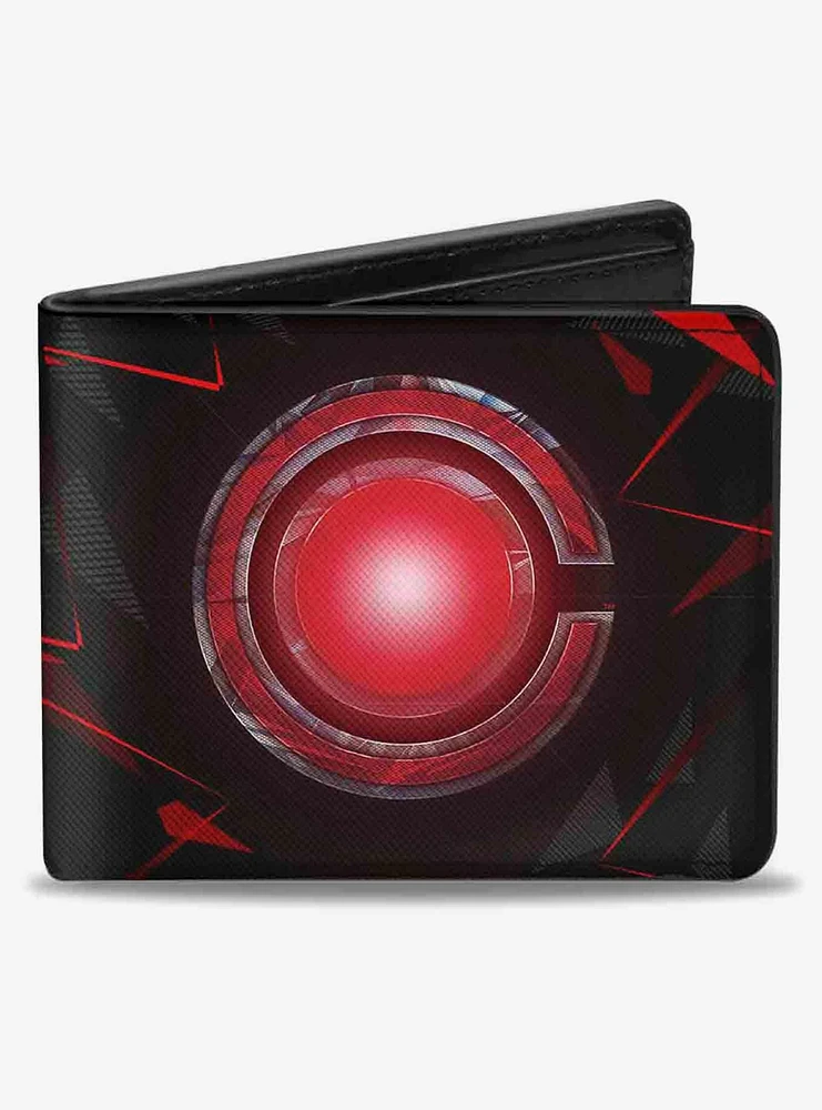 DC Comics Cyborg C Icon Text Abstract Bifold Wallet