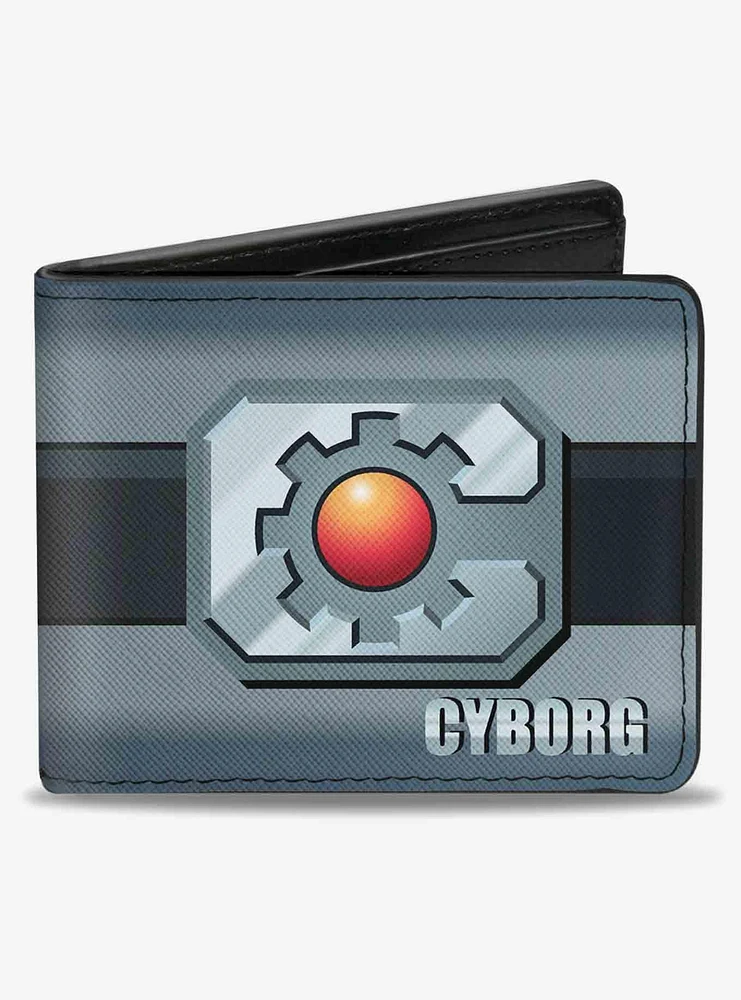 DC Comics Cyborg Icon Stripe Bifold Wallet