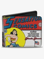 DC Comics Classic Wonder Woman Sensation Comics 1 Cover Pose Bifold Wallet